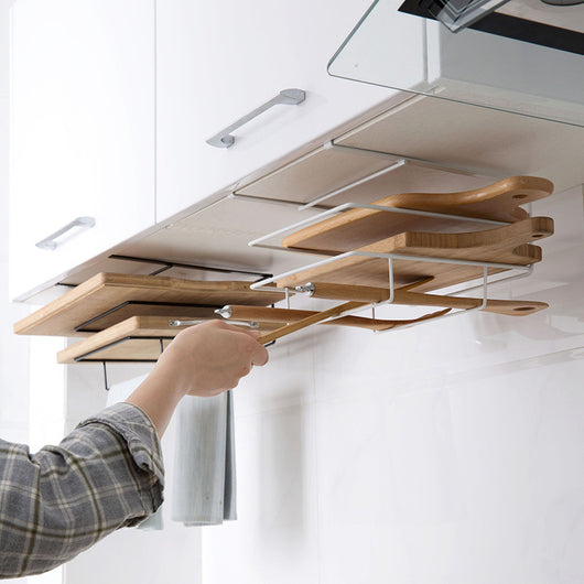 Organizador de Tablas de Cortar sin Perforaciones - Soporte de Pared para Cocina - Image 5