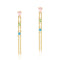 Aretes de Topacio Azul