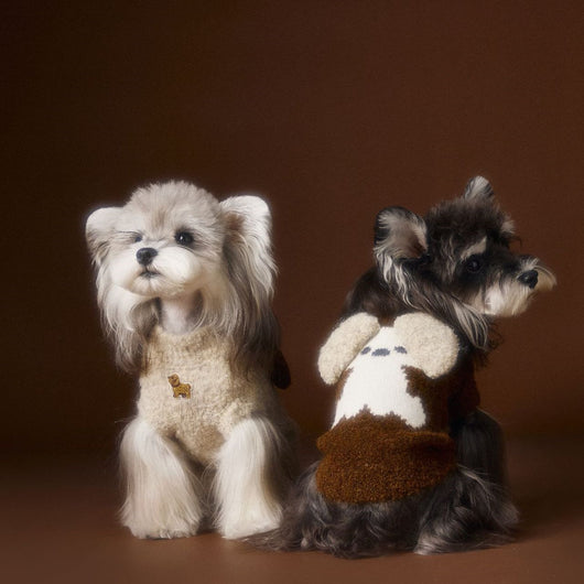 Chaleco Tejido para Perros Schnauzer y Bichón - Diseño 3D con Orejas - Image 3