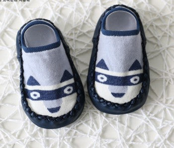 Zapatos para bebé con diseño de dibujos animados y suela antideslizante