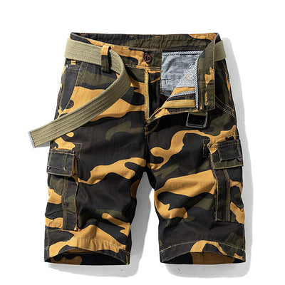 Pantalones Cortos Cargo Camuflaje Holgados Transpirables para Hombre - Image 11