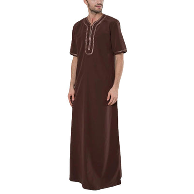 Túnica Suelta Casual para Hombre de Estilo Musulmán - Image 5