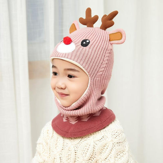 Gorro Infantil con Protección de Felpa y Babero Integrado - Image 7