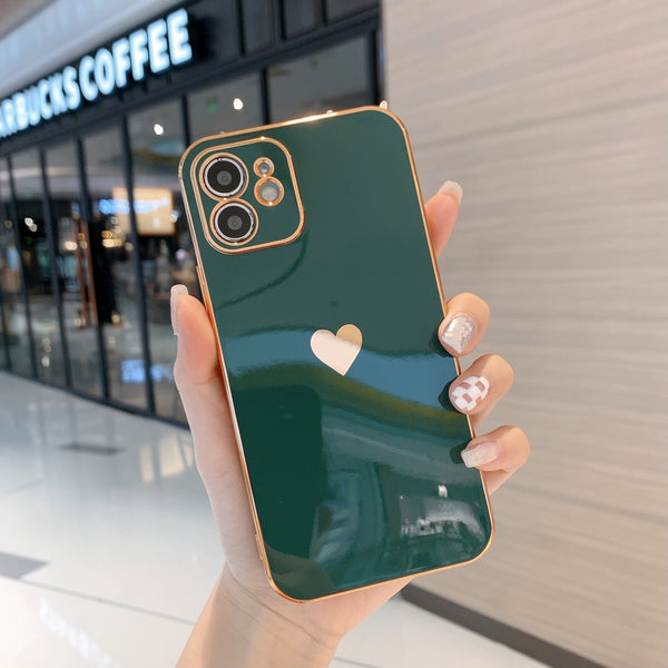 Funda Telefónica Love Side con Electroplating Brillante