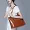 Bolso de Cuero Encerado con Bandolera - Diseño Portátil y Elegante