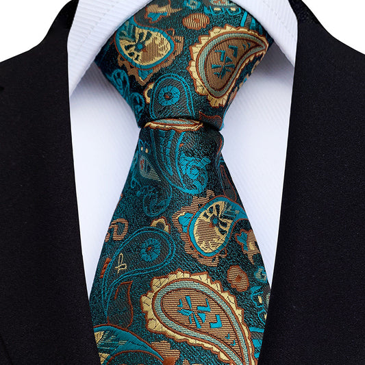 Corbata Estampado Paisley en Jacquard para Hombre
