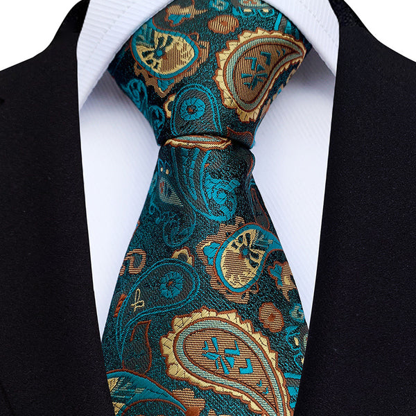 Corbata Estampado Paisley en Jacquard para Hombre