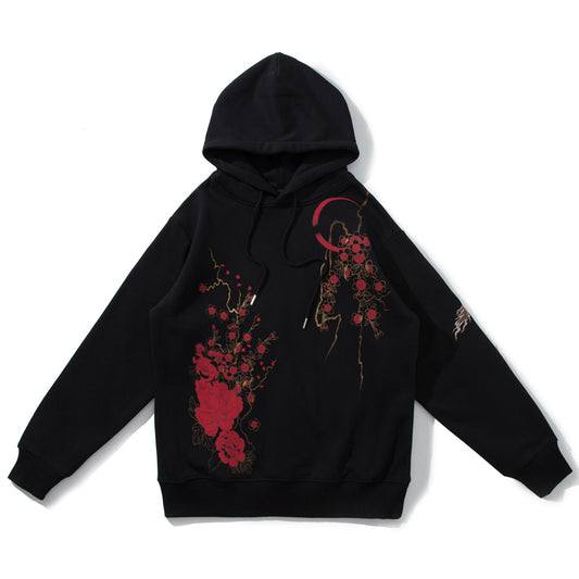 Sudadera Pesada Bordada de Industria Japonesa para Hombre