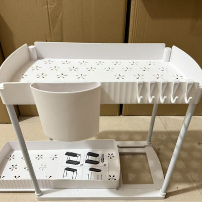 Organizador de Cocina Curvo de Doble Capa - Mueble Multiusos de Almacenamiento - Image 8