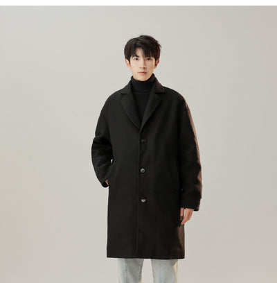 Abrigo de Lana Estilo Coreano Cuello Solapa Elegante - Image 10