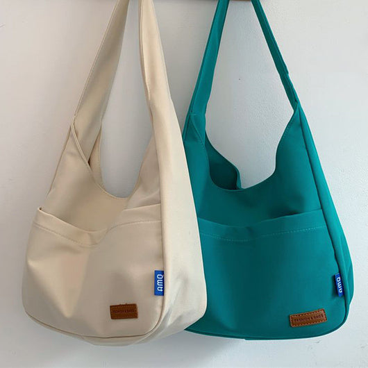 Bolsa Mensajera Canvas con Bordado Artesanal - Image 4