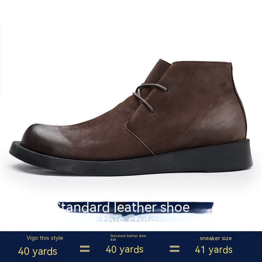Botas Martin de Cuero para Hombre con Suela Gruesa y Caña Media - Image 7