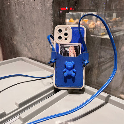 Funda para Teléfono Azul Klein con Soporte de Tarjetas - Image 12