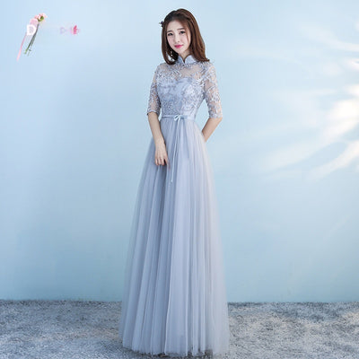 Vestido Largo Azul para Damas de Honor - Elegancia para Bodas y Eventos - Image 8