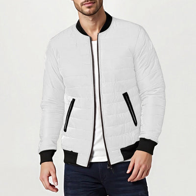 Chaqueta Acolchada de Cuello Alto en Algodón - Estilo Universitario - Image 30