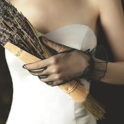 Guantes de Volantes para Vestido de Novia y Eventos - Image 8