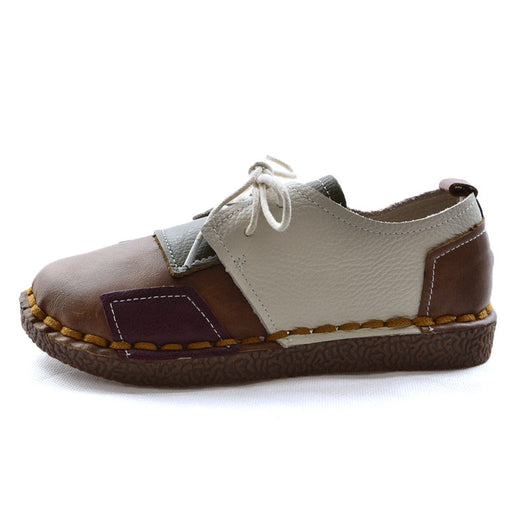 Zapatos Colorblock con Punta Redonda y Suela Blanda - Diseño Único y Cómodo - Image 8