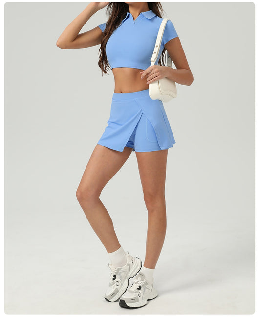 Conjunto Deportivo Mujer: Short y Falda Pantalón Anti-Transparencia - Image 22