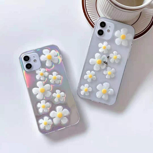 Funda iPhone 13 Pro con Diseño de Margarita en Resina Epóxica - Protección Transparente - Image 7