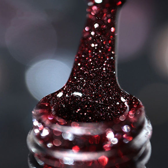 Gel de Uñas Glitter Reflectante Efecto Discoteca