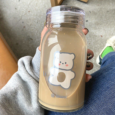 Vaso Transparente de Gran Capacidad para Estudiantes