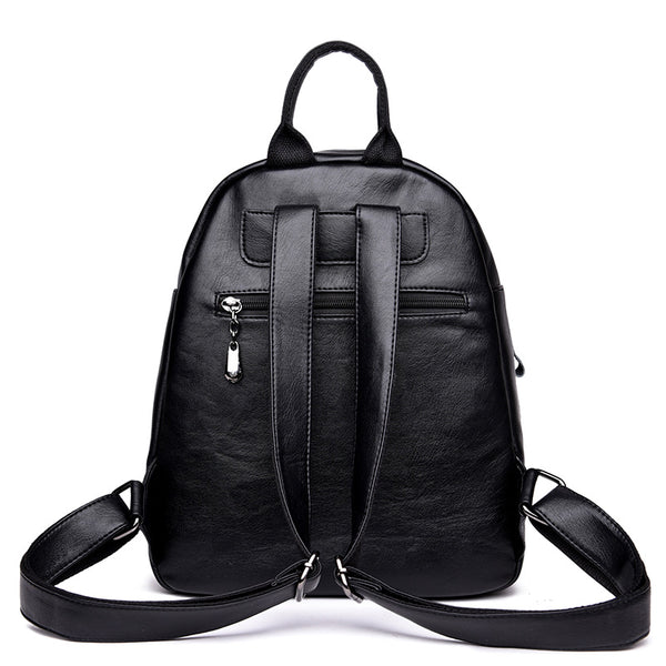 Mochila Convertible de Dama en Cuero PU Estilo Coreano