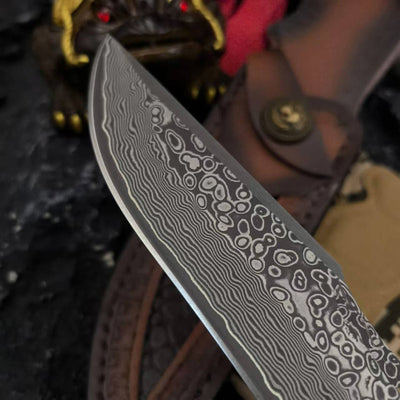 Cuchillo de Exterior con Hoja Damasco - Image 5