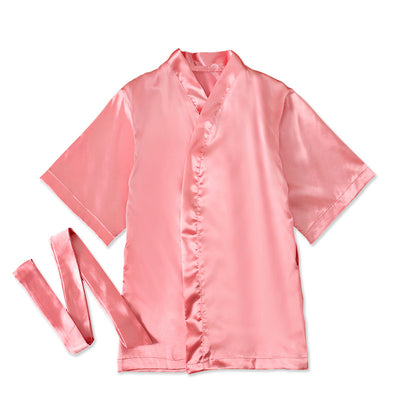 Bata Infantil Larga con Estampado de Letras y Cierre Ajustable - Image 12