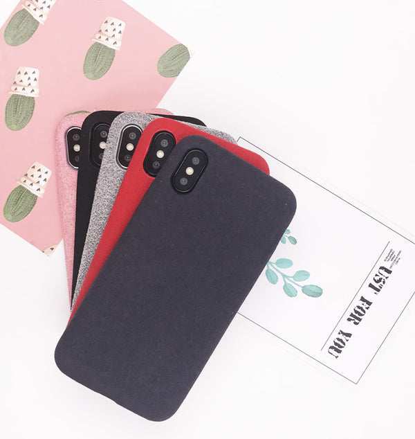 Funda Protectora de Celular con Felpa Suave y Fibra PU Premium
