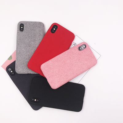 Funda Protectora de Celular con Felpa Suave y Fibra PU Premium