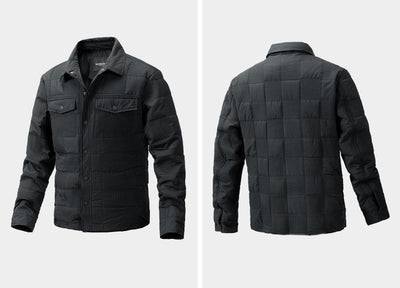 Chaqueta Acolchada de Algodón para Hombre - Estilo Business Casual con Cuello Polo - Image 11