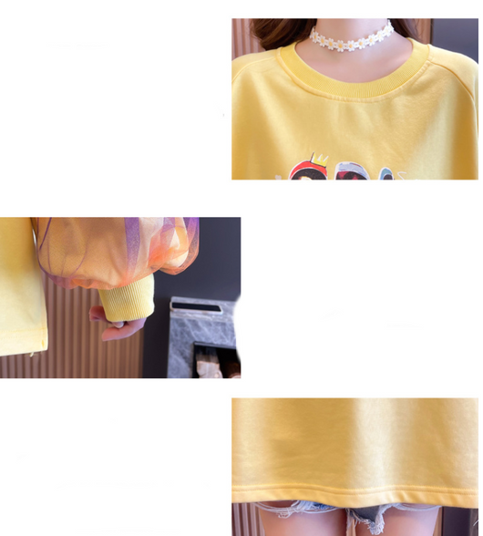 Suéter Estampado para Mujer con Mangas Anchas y Encaje - Image 17