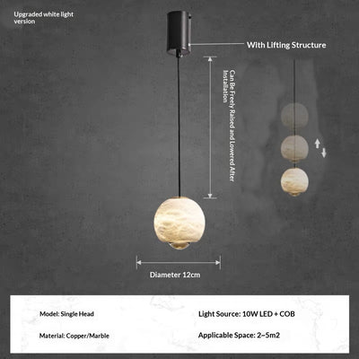 Lámpara Colgante Minimalista Ajustable para Cabecera de Dormitorio - Image 13