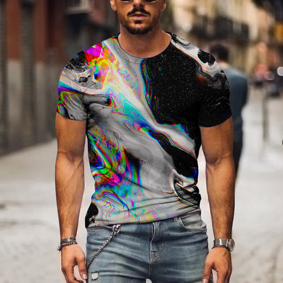 Playera Casual con Gráfico 3D para Hombre - Image 8