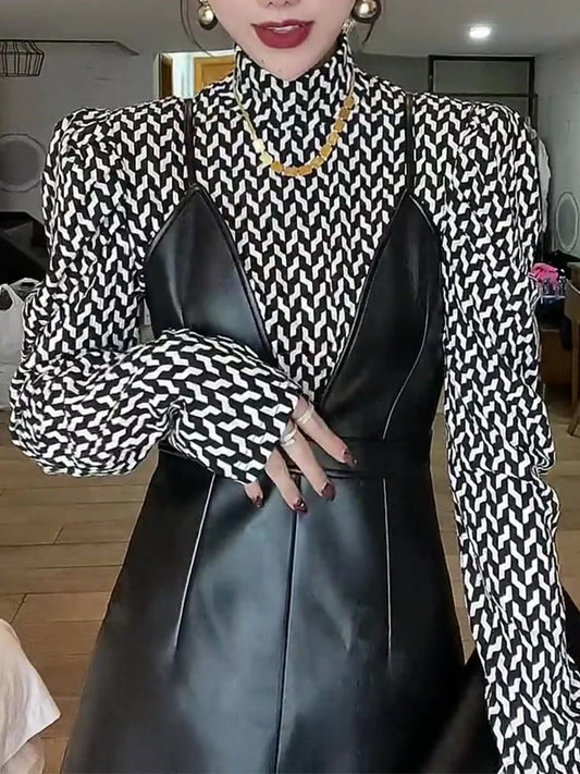 Blusa Retro Francesa con Mangas Abullonadas - Manga Larga