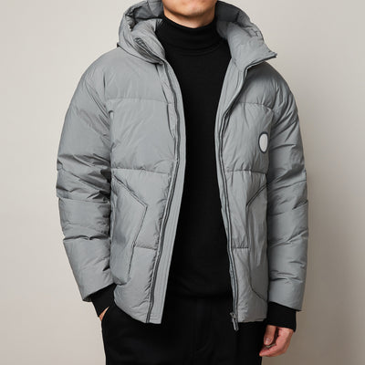 Parka Impermeable Ligera con Capucha para Hombre - Abrigo Térmico Invierno - Image 23