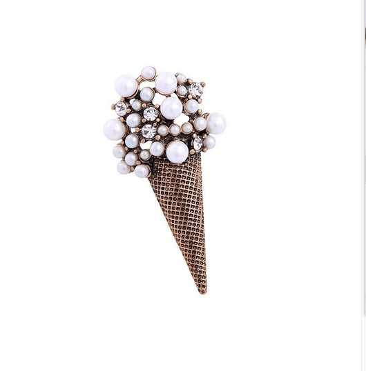 Broche de Helado con Cristales de Perla y Diamantes - Image 12