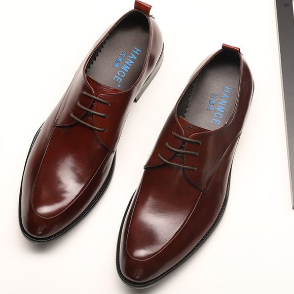 Zapatos Formales de Cuero Punta Británica para Negocios