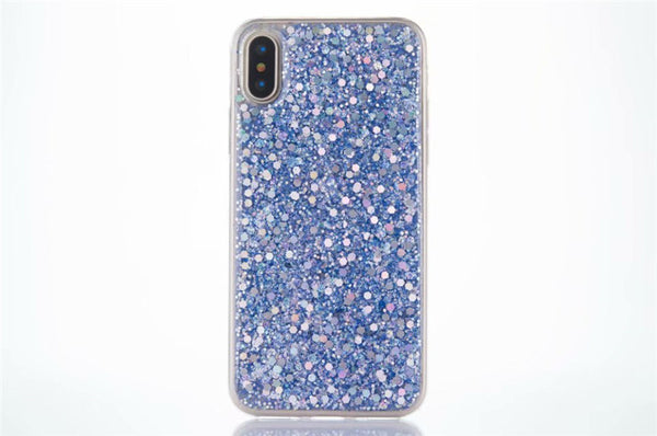 Funda para celular con brillo de perla