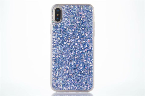 Funda para celular con brillo de perla