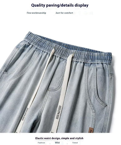 Pantalones Vaqueros Rectos Anchos para Hombre - Comodidad y Estilo Casual - Image 21