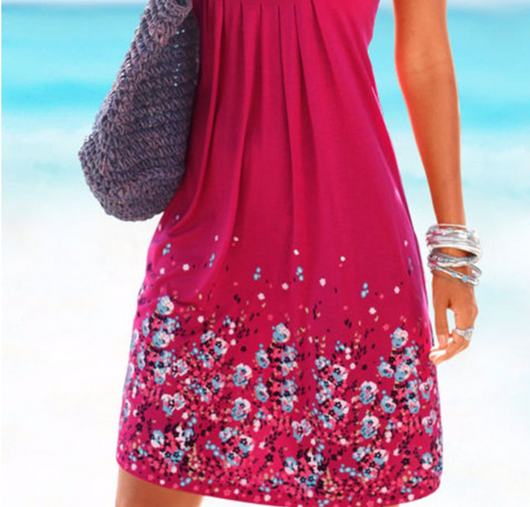 Vestido Floral Suelto sin Mangas para Verano - Casual y Cómodo - Image 19