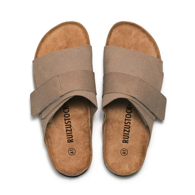 Sandalias de Pareja con Corcho y Cuero para Playa - Image 5