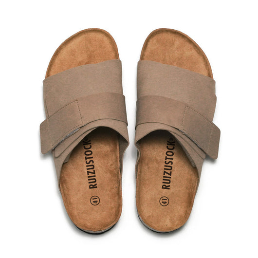 Sandalias de Pareja con Corcho y Cuero para Playa - Image 5