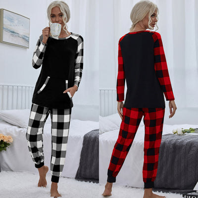 Conjunto de Casa Cuadros para Mujer - Pijama Holgado Cómodo - Image 5