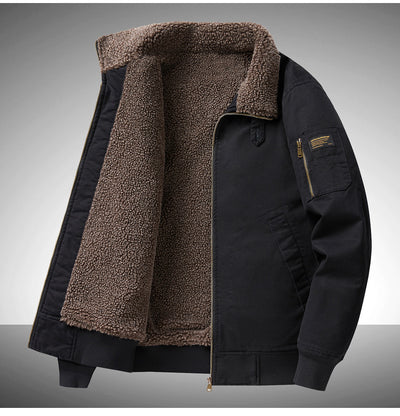Overol Casual Holgado de Algodón Grueso Forrado en Fleece para Tallas Grandes - Image 23