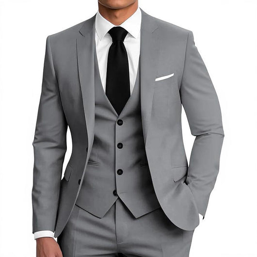 Traje de Negocios Tres Piezas con Botones Dobles para Hombre - Image 3