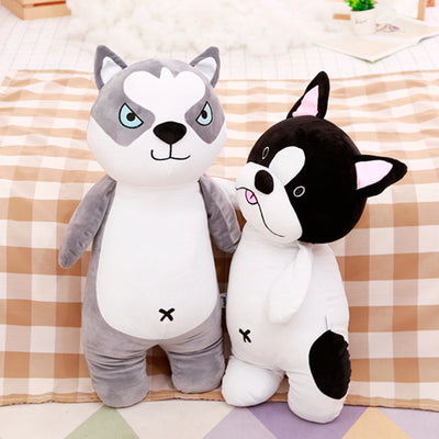 Peluche Husky de Algodón Premium - Almohada Suave con Plumas para Regalar - Image 3