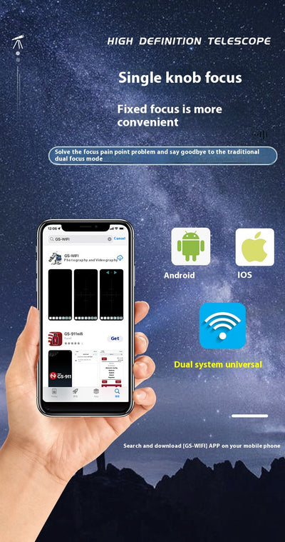 Telescopio Portátil con Conectividad WiFi y Monitoreo Remoto - Image 10