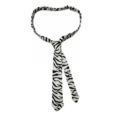 Camisa Estampado Cebra Leopardo con Corbata para Estudiantes - Image 3